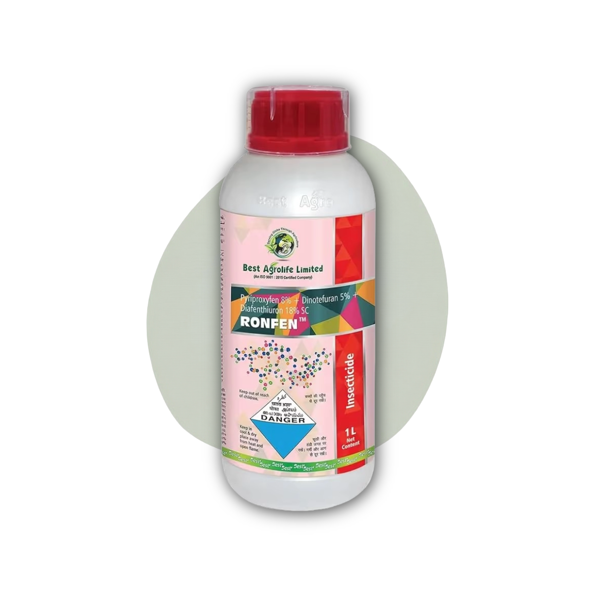 Best Agrolife Ronfen Insecticide Pyriproxyfen 8% + Dinotefuran 5% + Diafenthiuron 18% SC