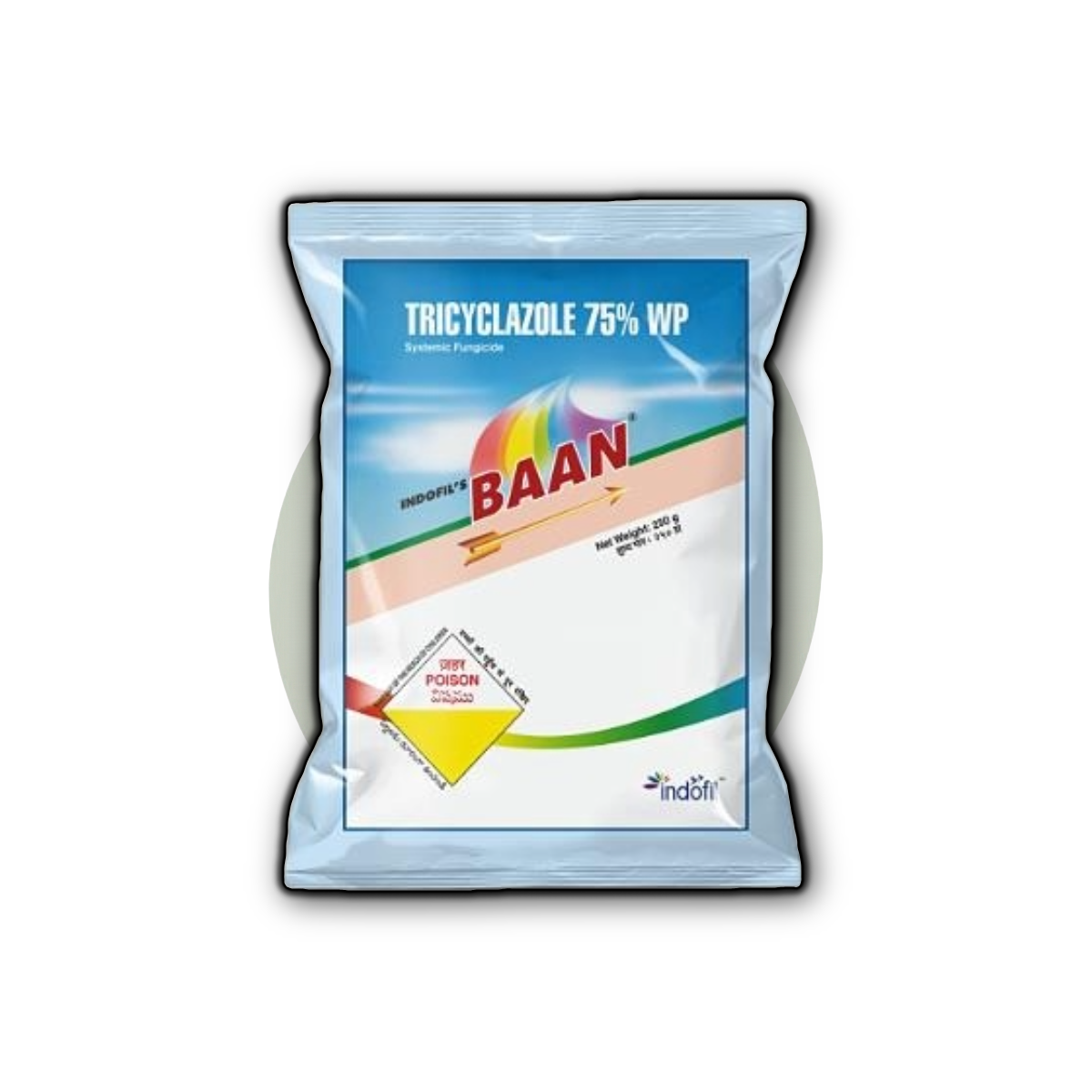 Indofil Baan Tricyclazole 75% WP systemic fungicide for paddy blast control
