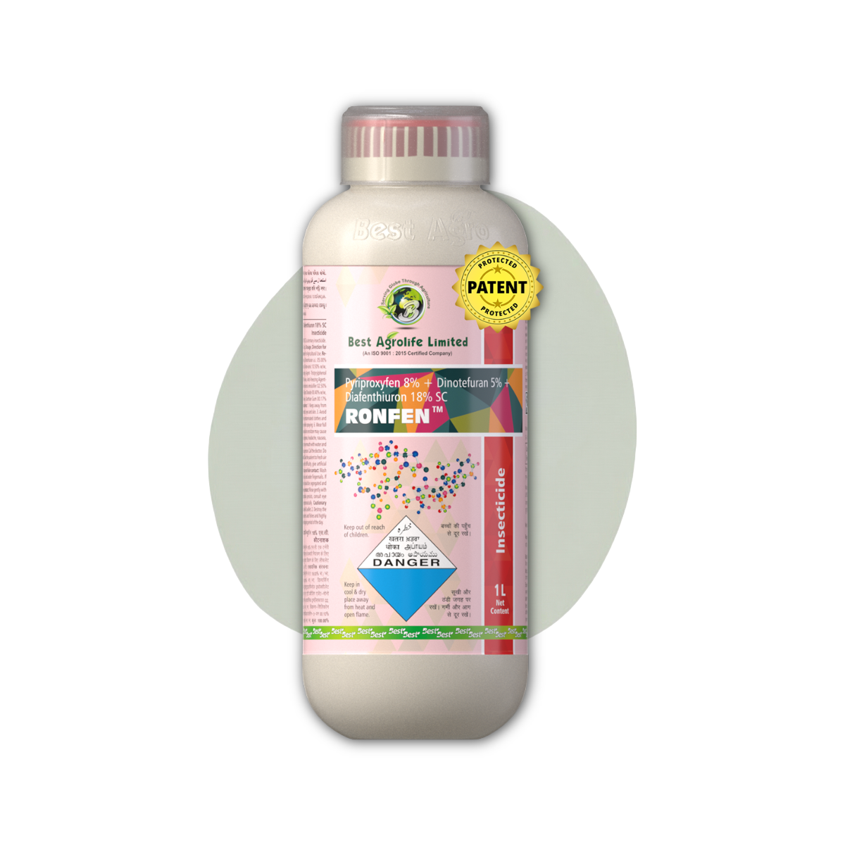 Ronfen Insecticide (Pyriproxyfen 8% + Dinotefuron 5% + Diafenthiuron 18% SC) | Dual Action
